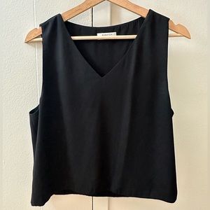 BABATON- black sleeveless work blouse